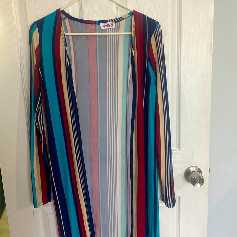 Colorful Striped Cardigan